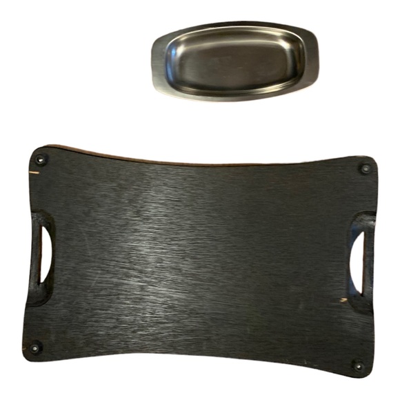 MCM Cheese Hors d’oeuvres Server Pear Green vintage - Picture 5 of 5